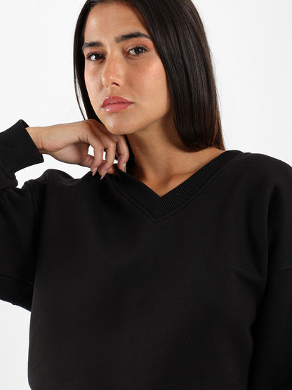V Neck Sweatshirt