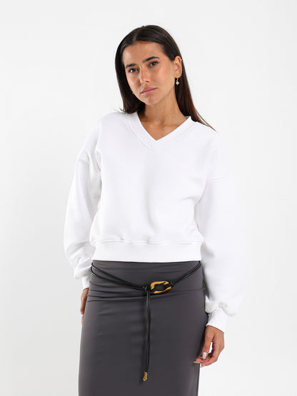 V Neck Sweatshirt