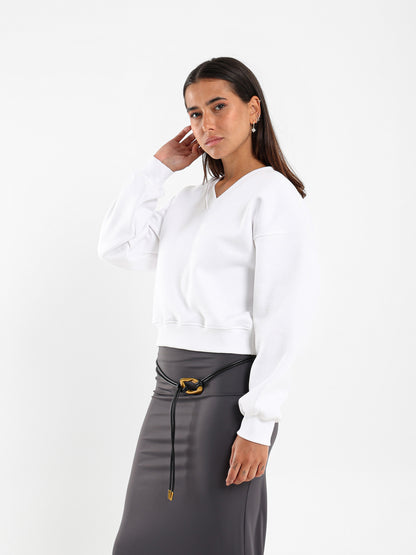 V Neck Sweatshirt