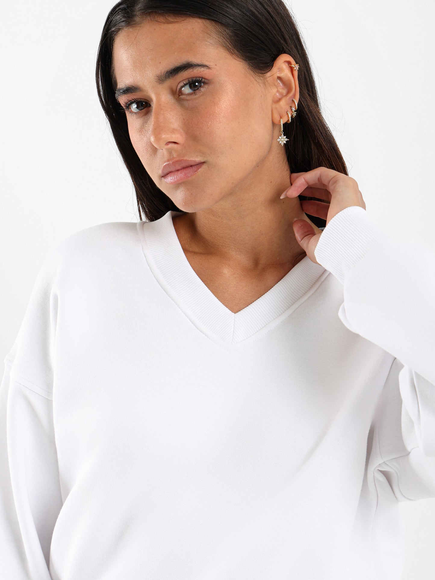 V Neck Sweatshirt