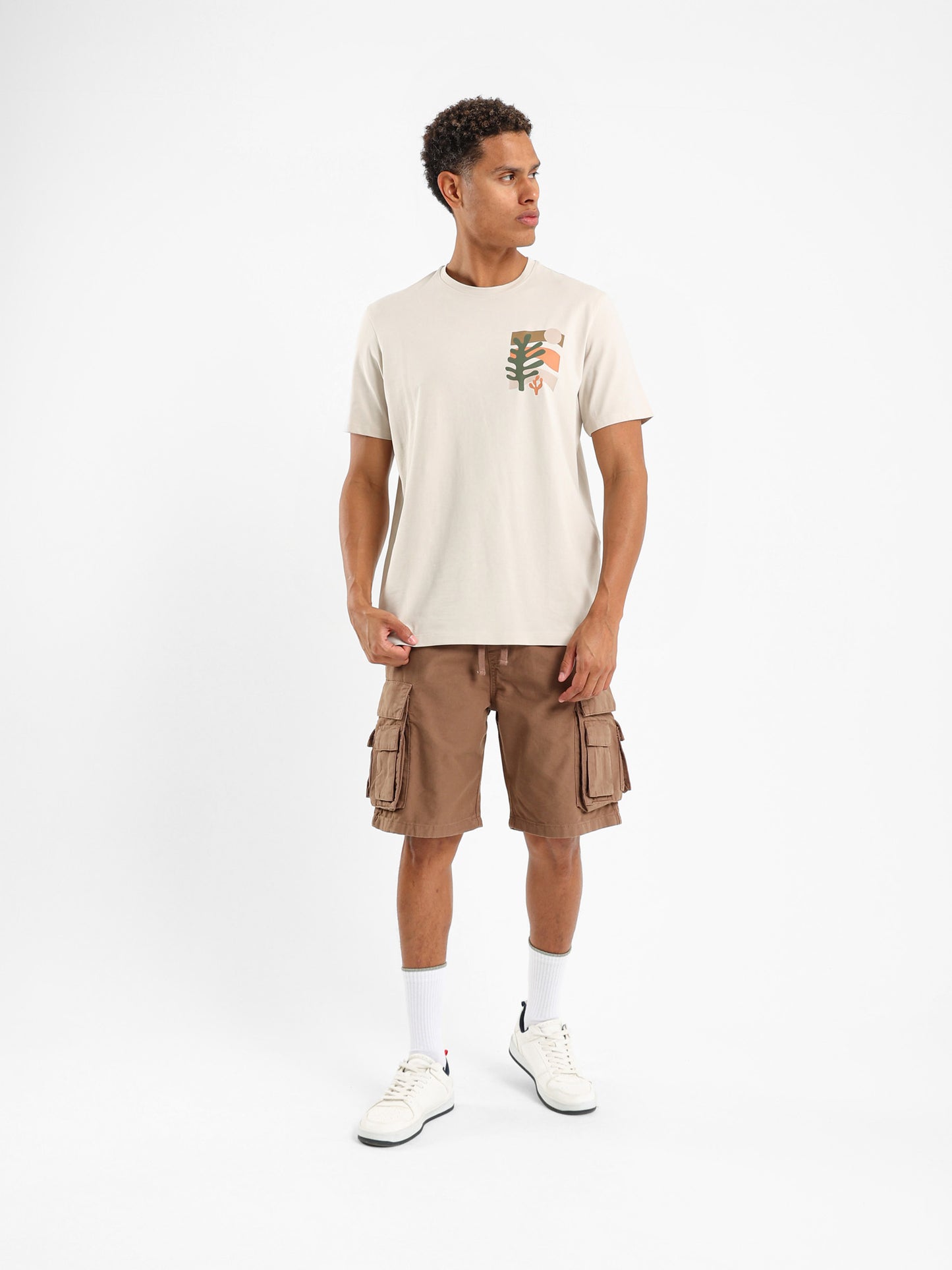 Cactus Print Short Sleeves T-Shirt