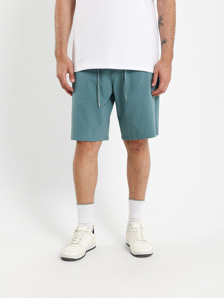 Woven Shorts with Elastic Waistband