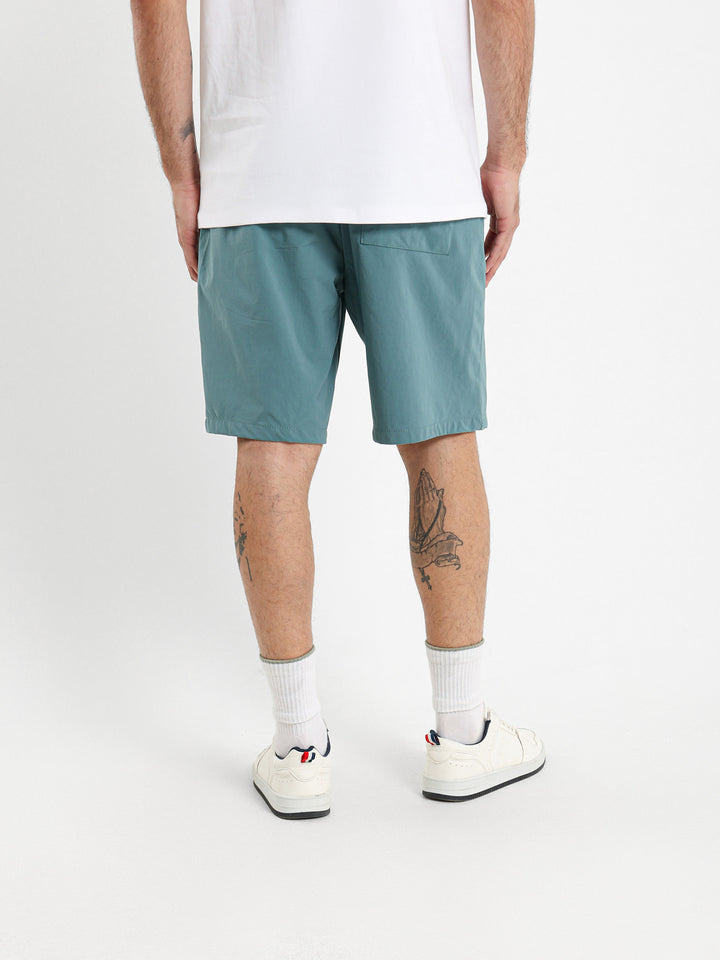 Woven Shorts with Elastic Waistband