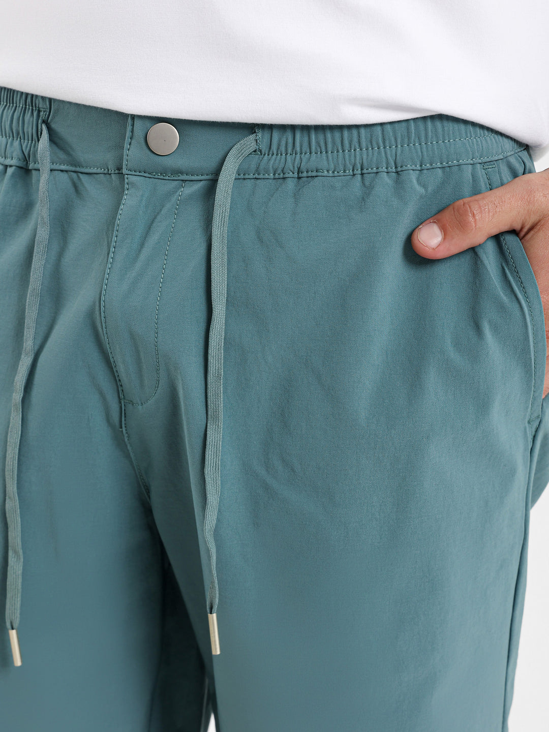 Woven Shorts with Elastic Waistband
