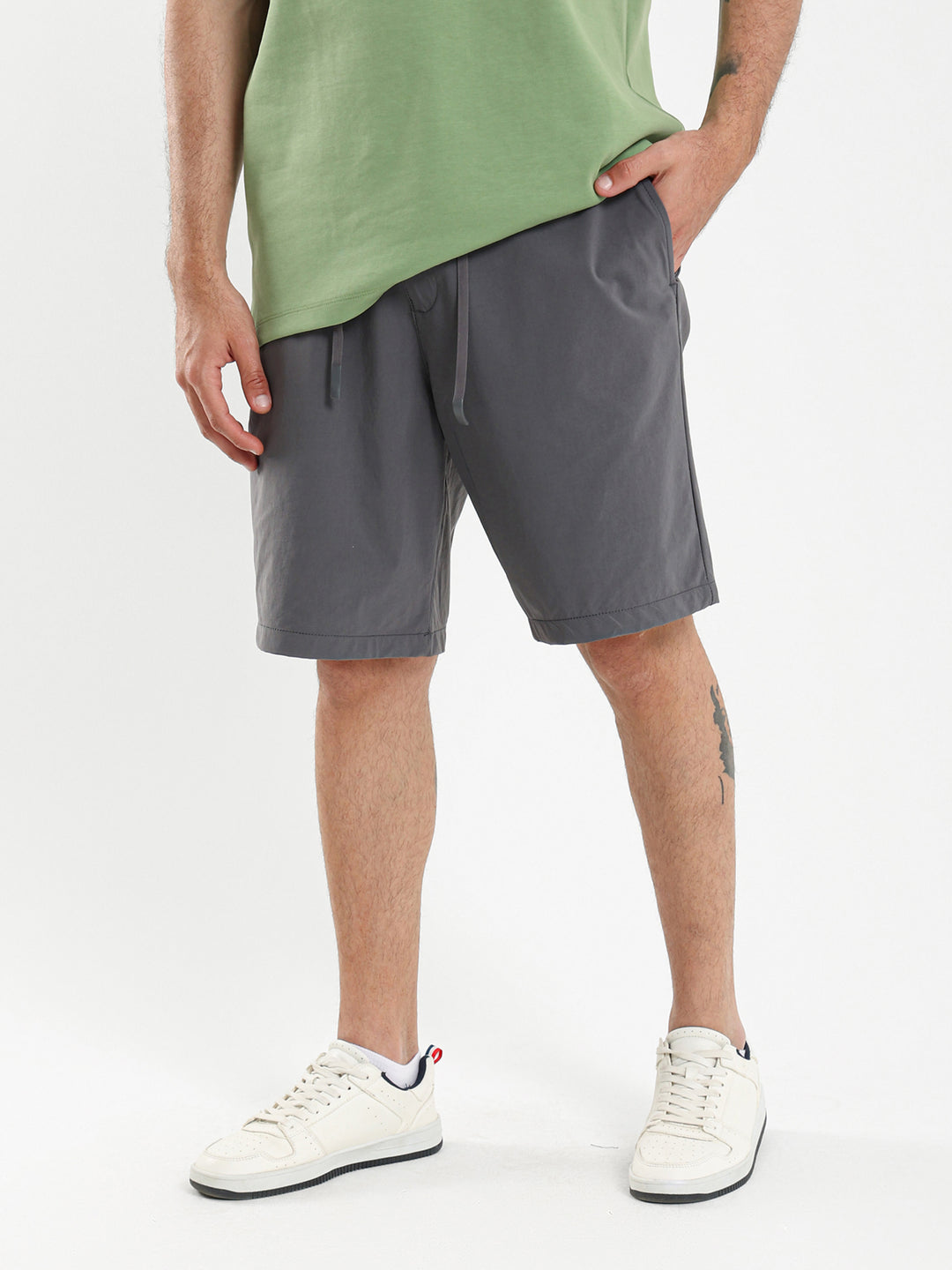 Woven Shorts with Elastic Waistband