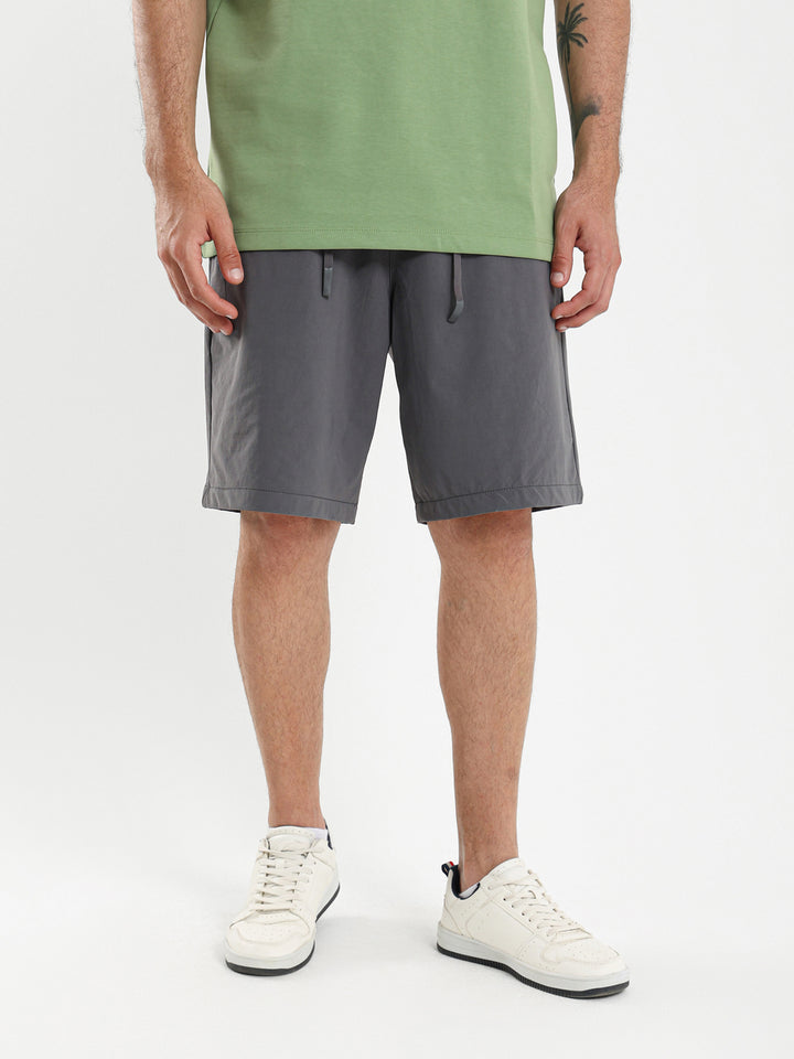 Woven Shorts with Elastic Waistband