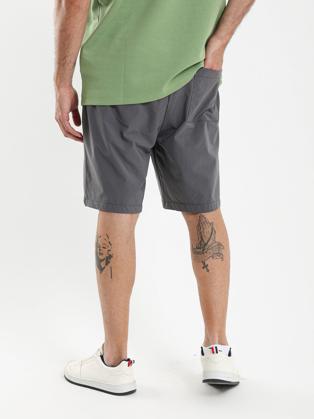 Woven Shorts with Elastic Waistband