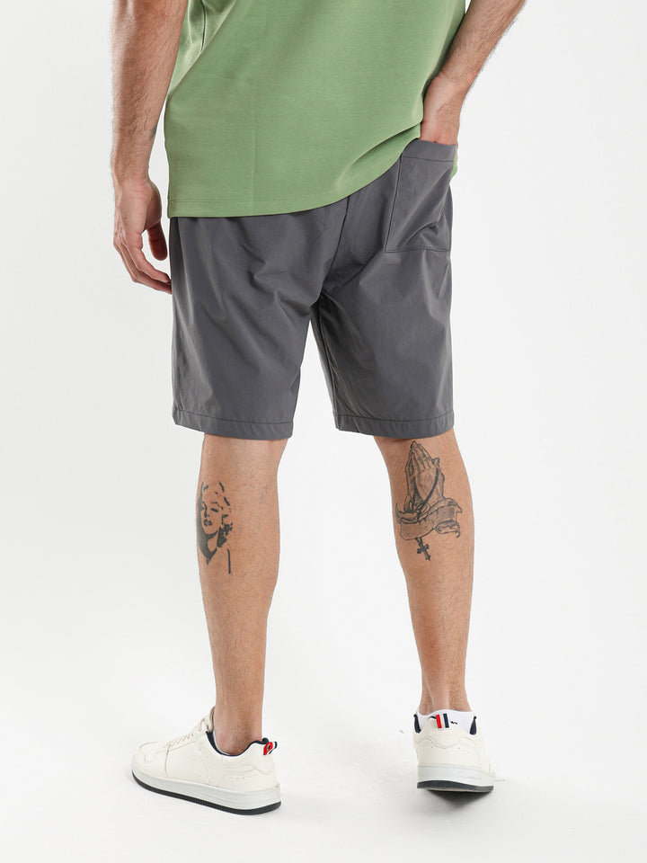 Woven Shorts with Elastic Waistband