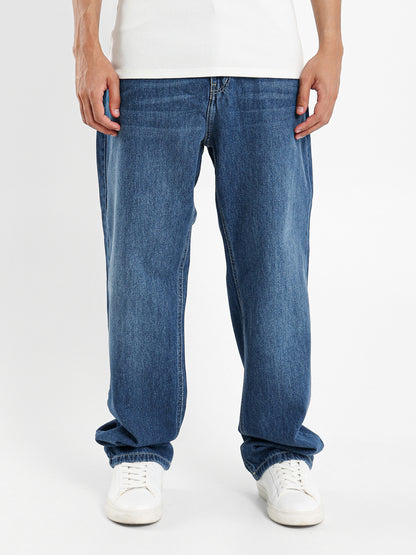 Regular Fit Washed Effect Jeans