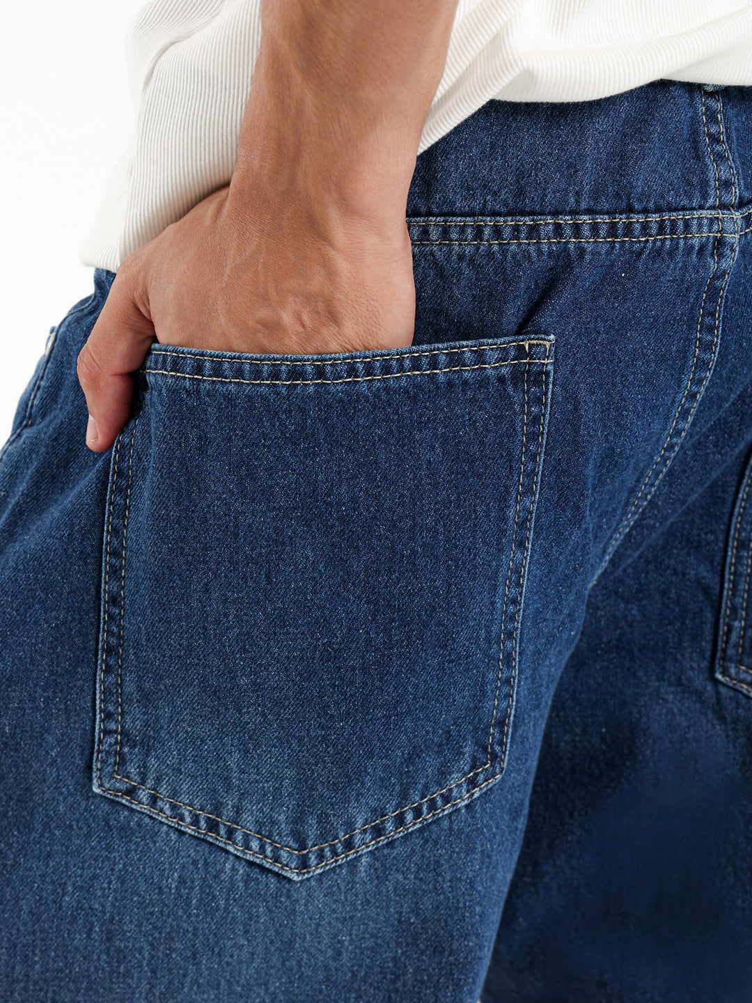 Regular Fit Washed Effect Jeans