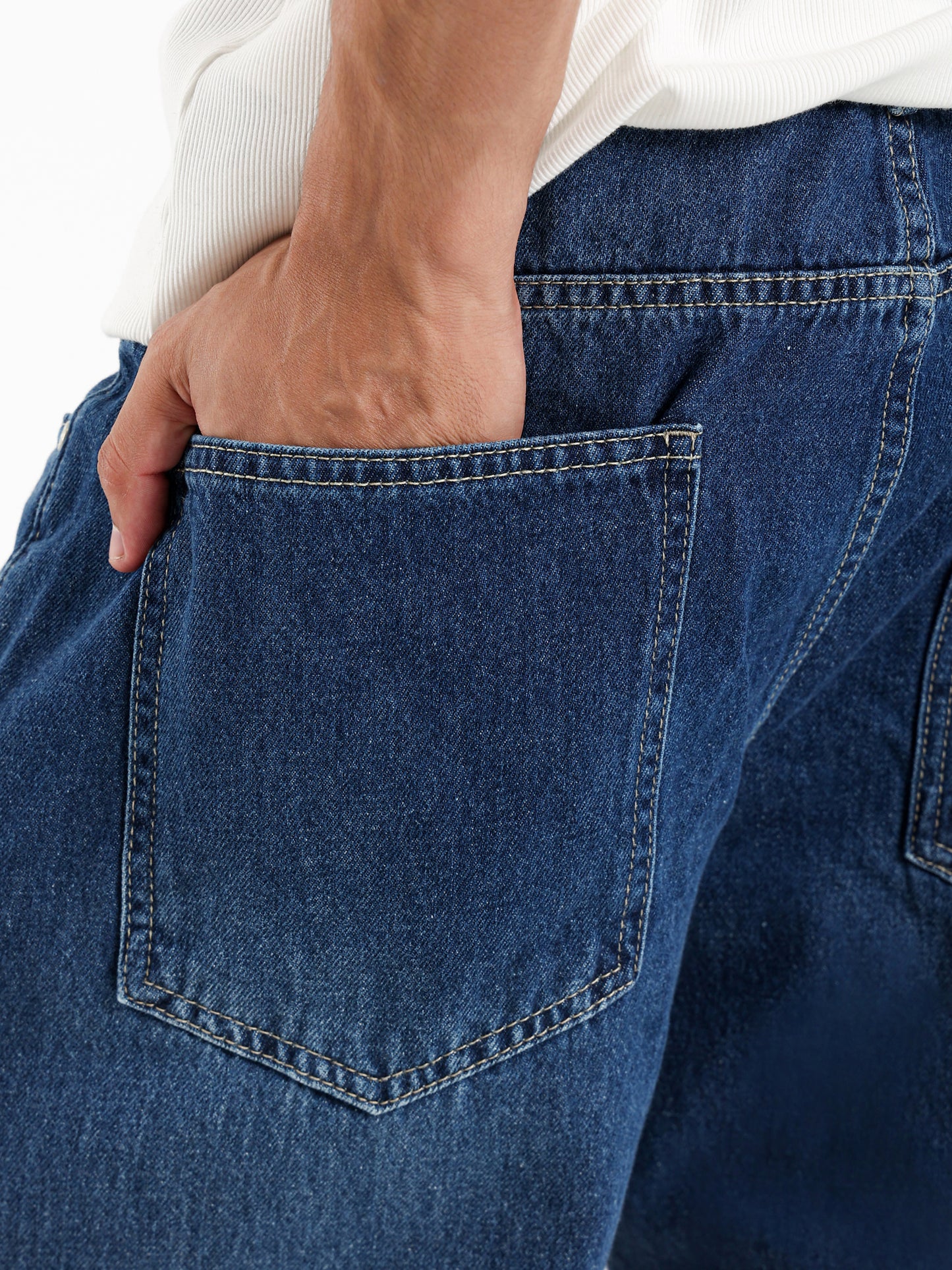 Regular Fit Washed Effect Jeans