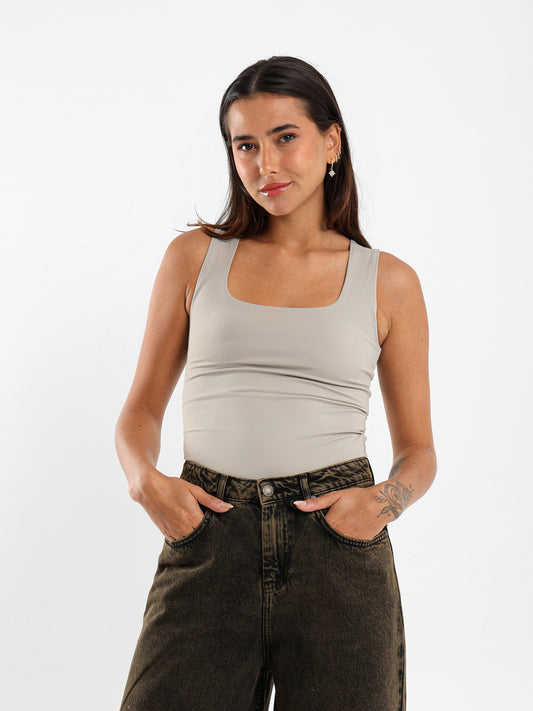 Square Neck Sleeveless Top