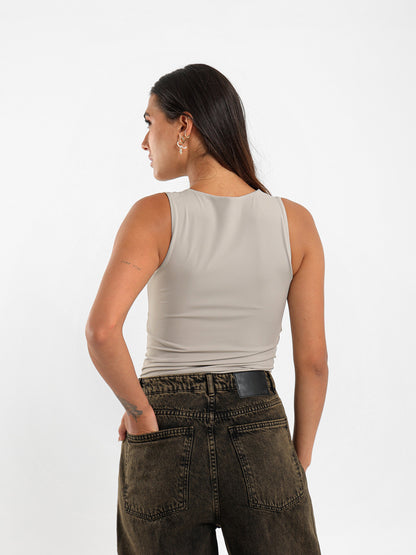 Square Neck Sleeveless Top