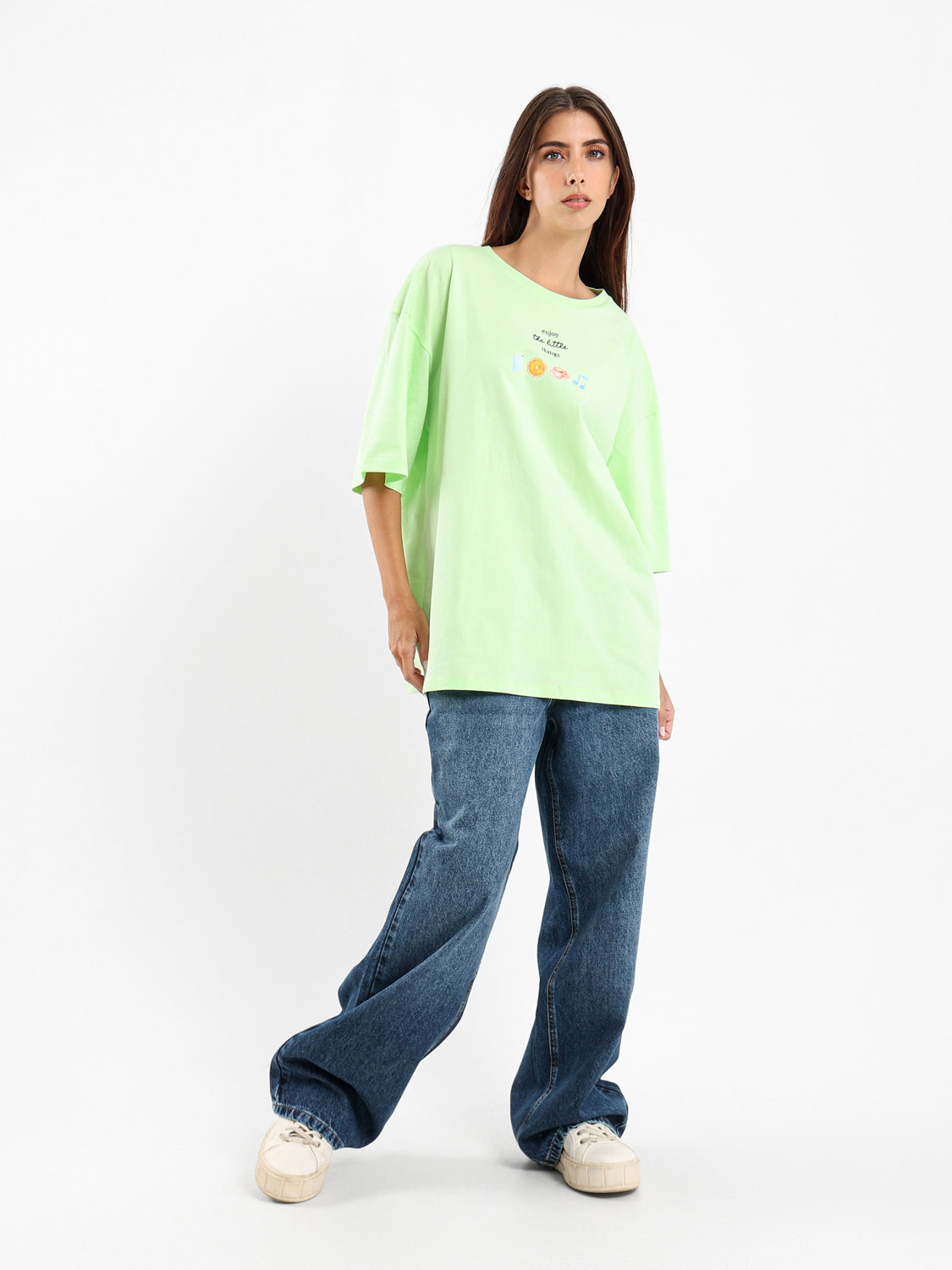 Picnic Print Oversized T-Shirt