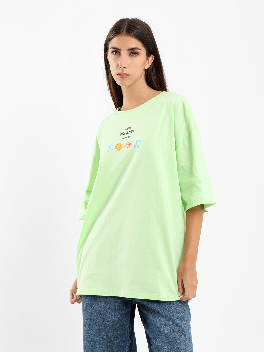 Picnic Print Oversized T-Shirt
