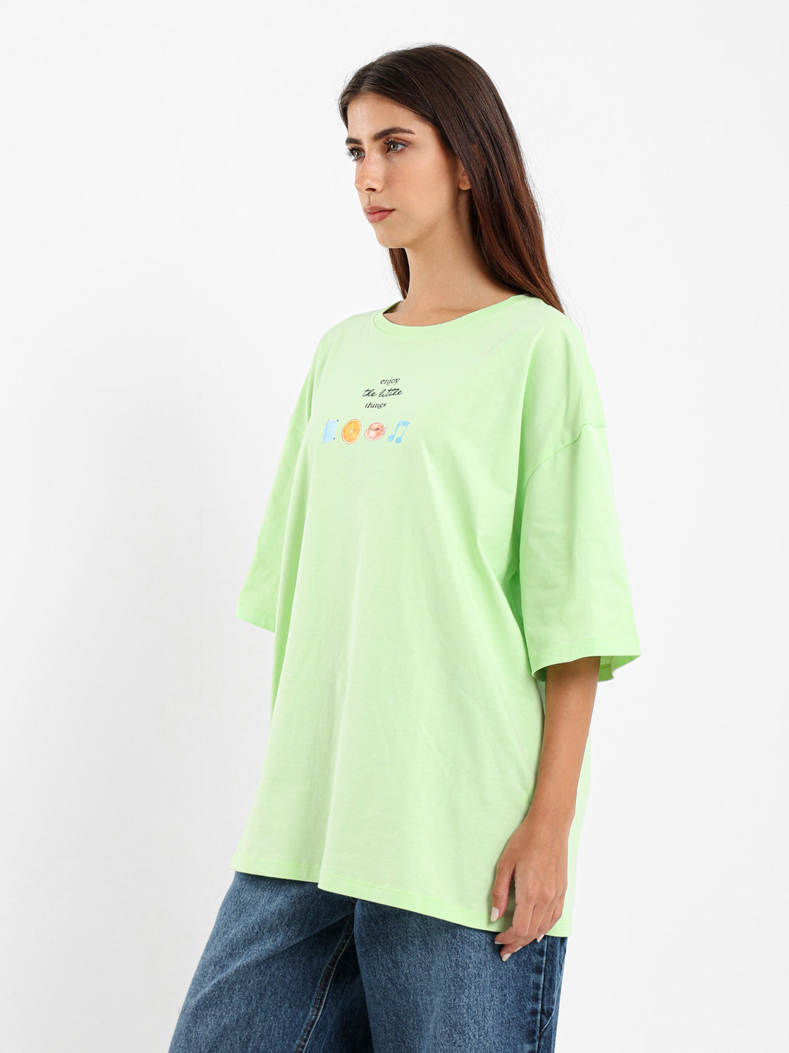 Picnic Print Oversized T-Shirt