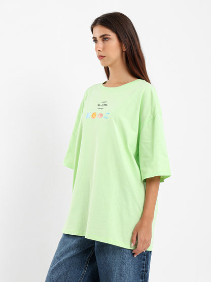 Picnic Print Oversized T-Shirt
