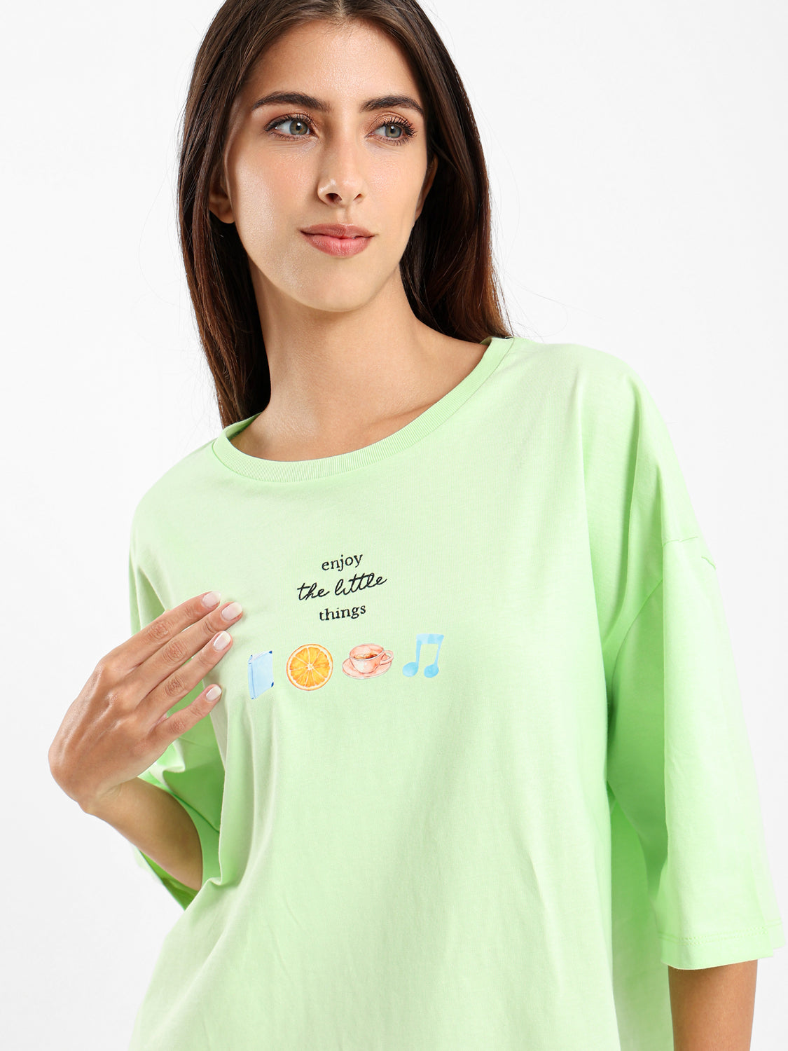 Picnic Print Oversized T-Shirt