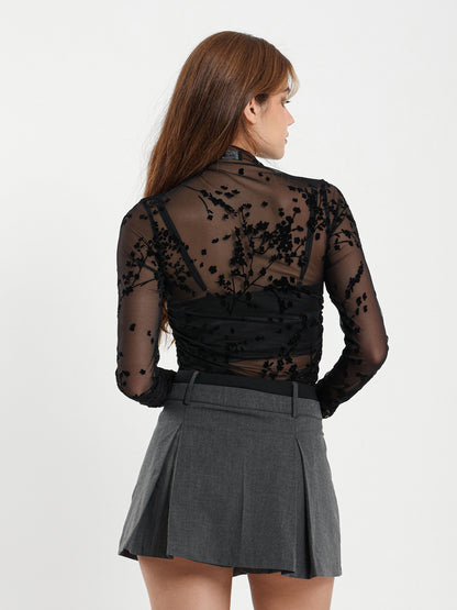 Burnout Velvet Top