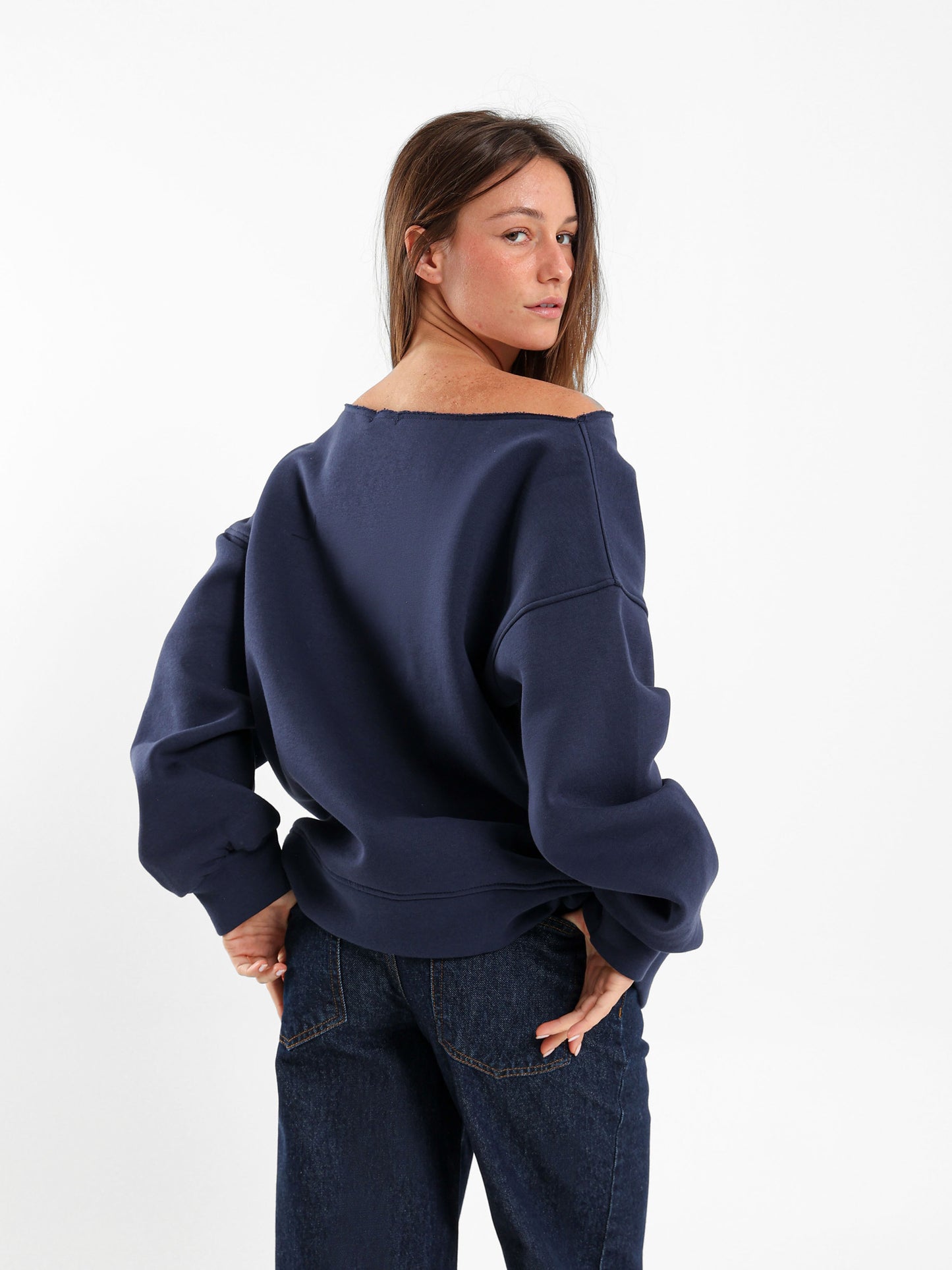 Loose Off Shoulder Sweatshirt