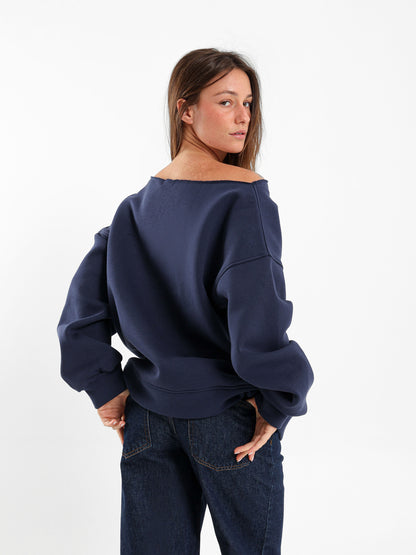 Loose Off Shoulder Sweatshirt