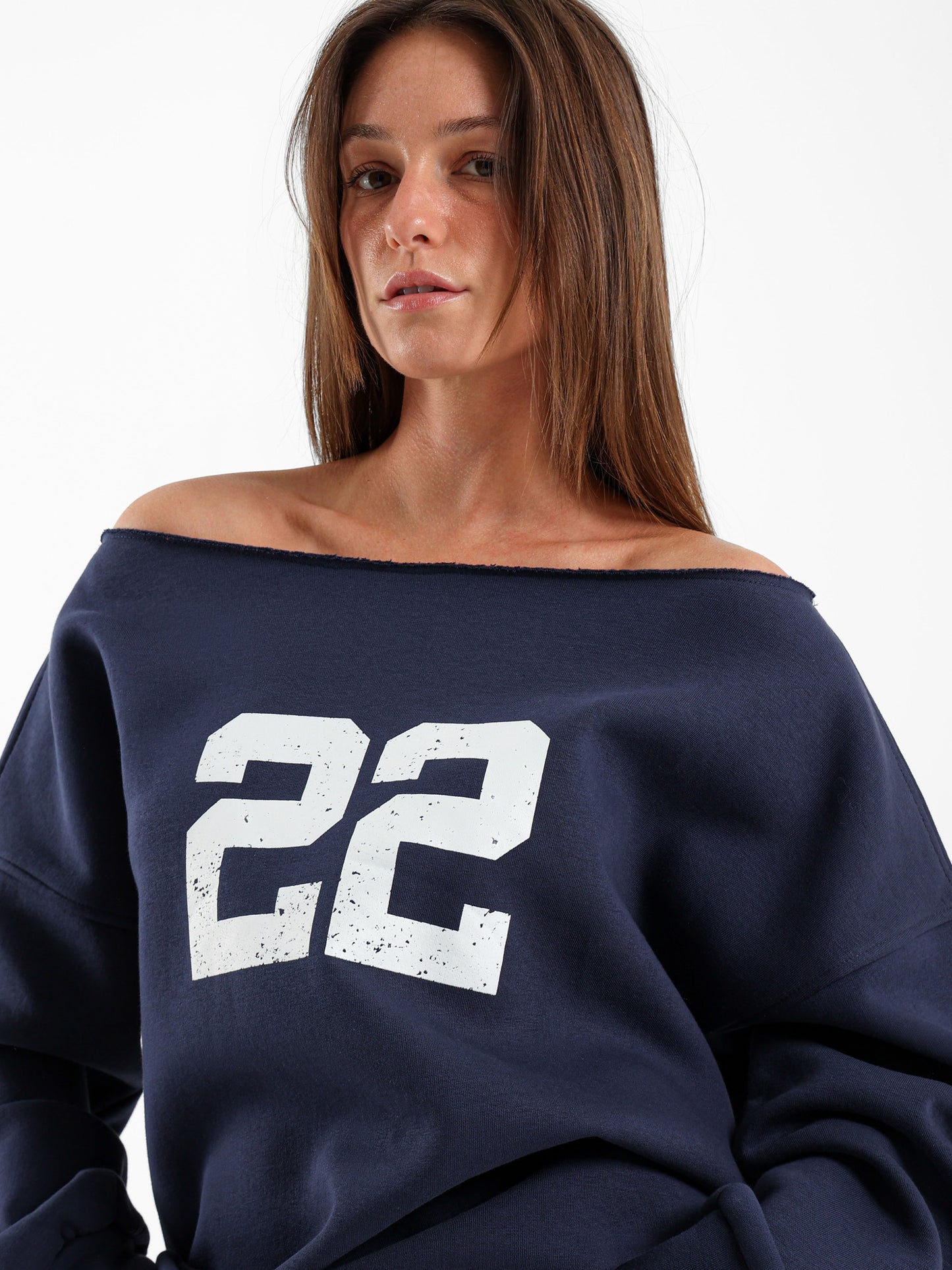Loose Off Shoulder Sweatshirt
