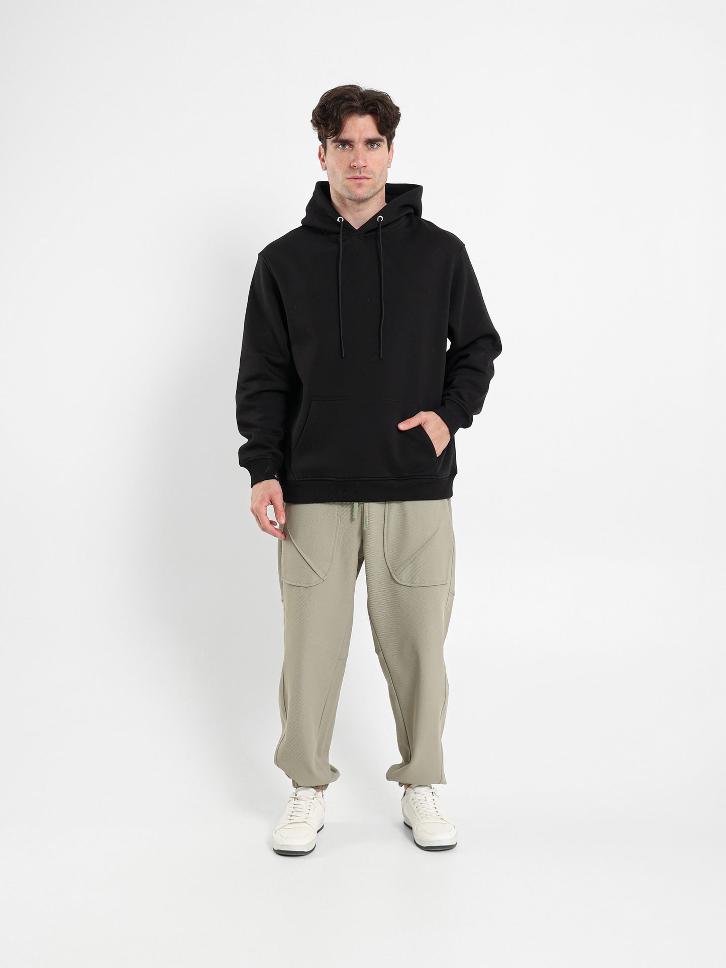 Loose Fit Front Pocket Joggers