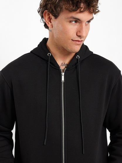 Relaxed Zip-Up Hoodie