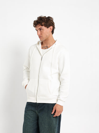 Relaxed Zip-Up Hoodie