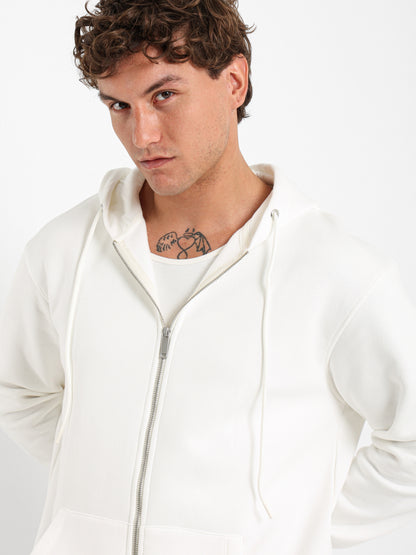 Relaxed Zip-Up Hoodie