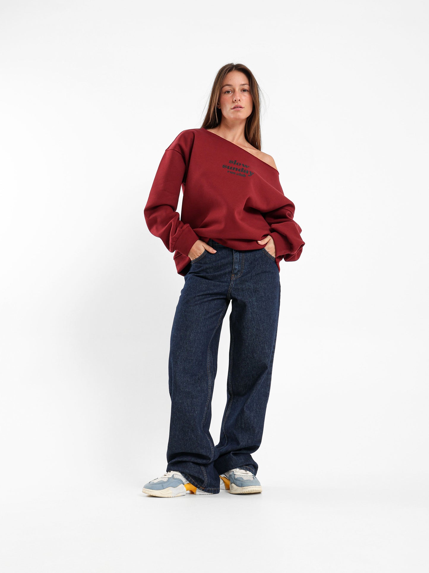 Loose Off Shoulder Sweatshirt