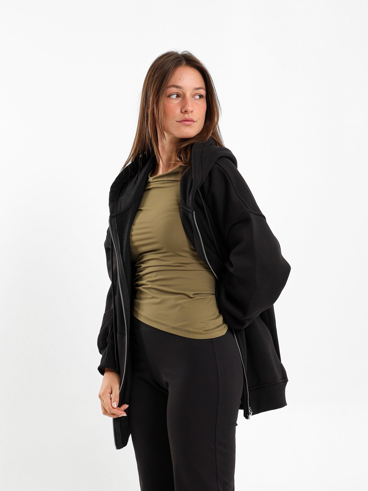 Oversized Zip Hoodie