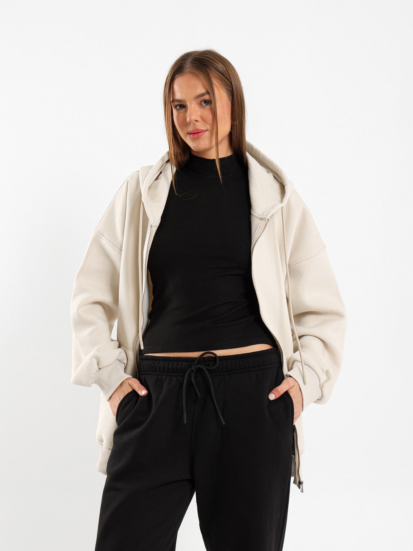 Oversized Zip Hoodie
