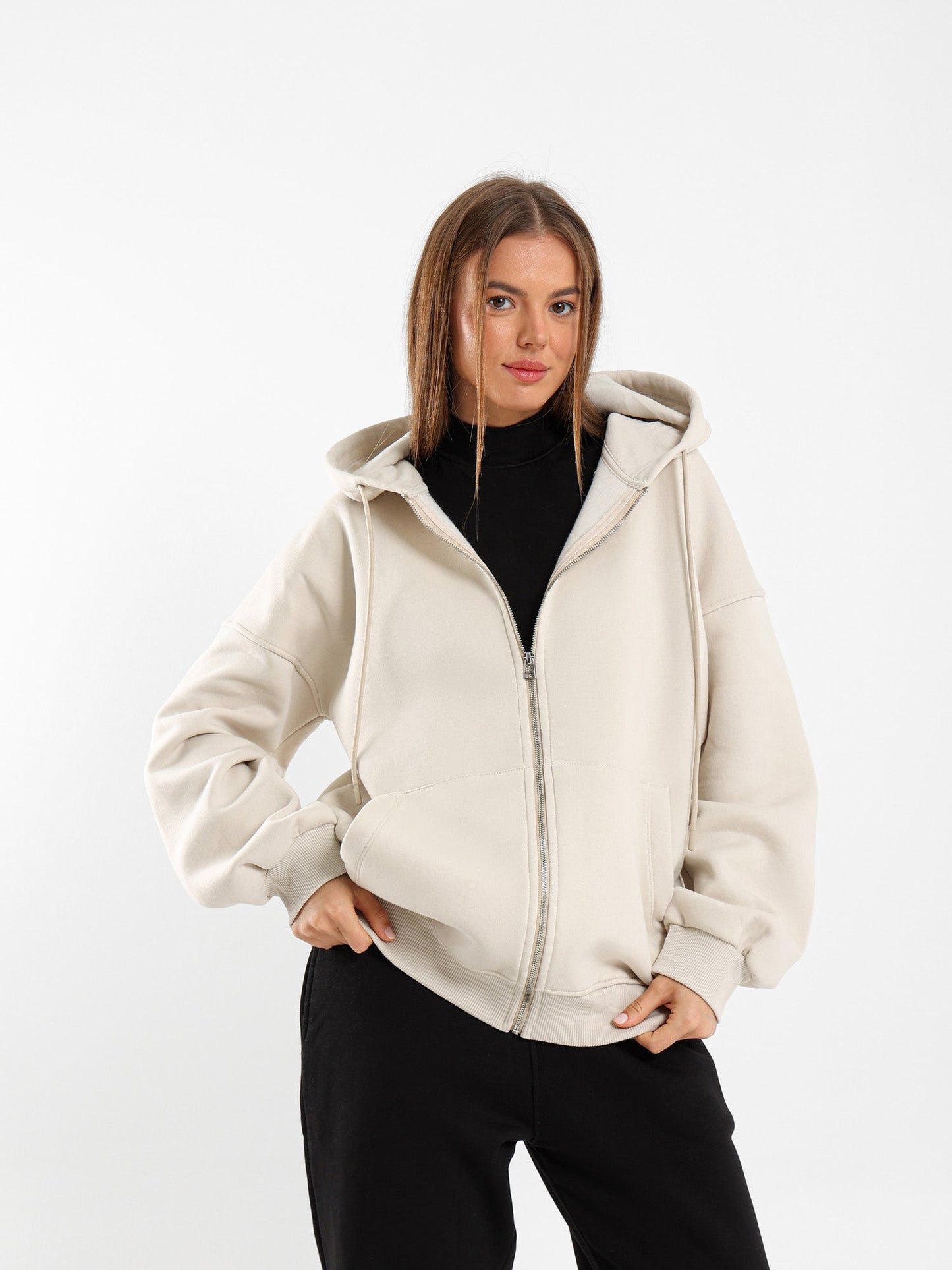 Oversized Zip Hoodie