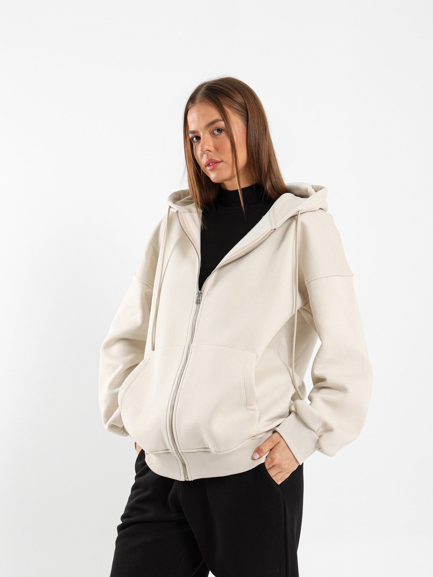 Oversized Zip Hoodie