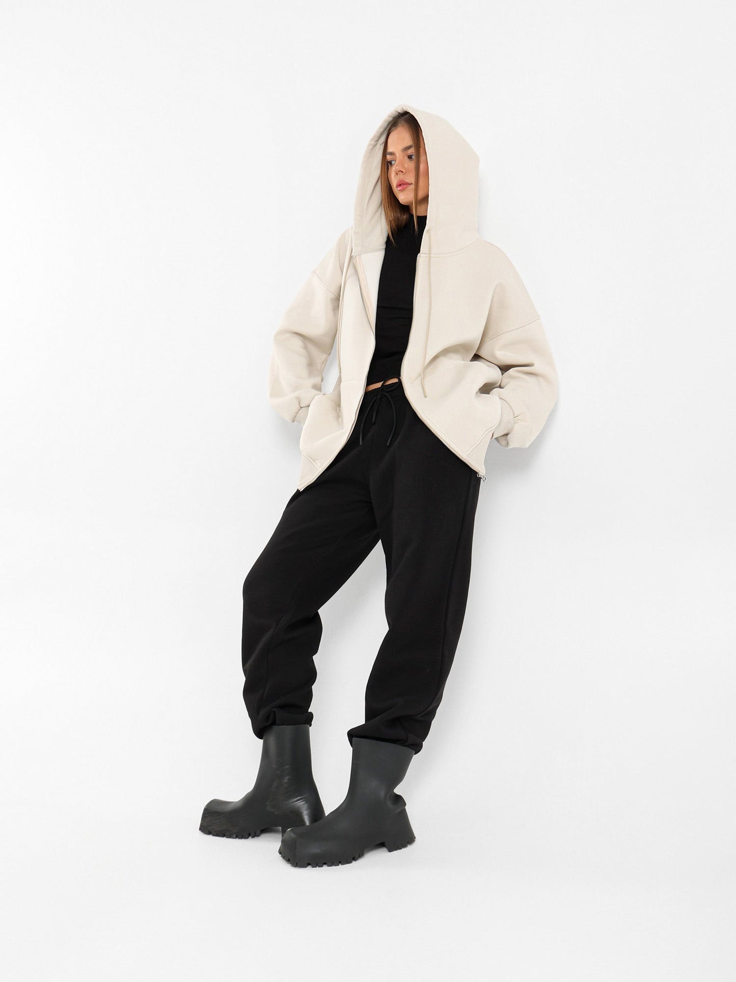 Oversized Zip Hoodie