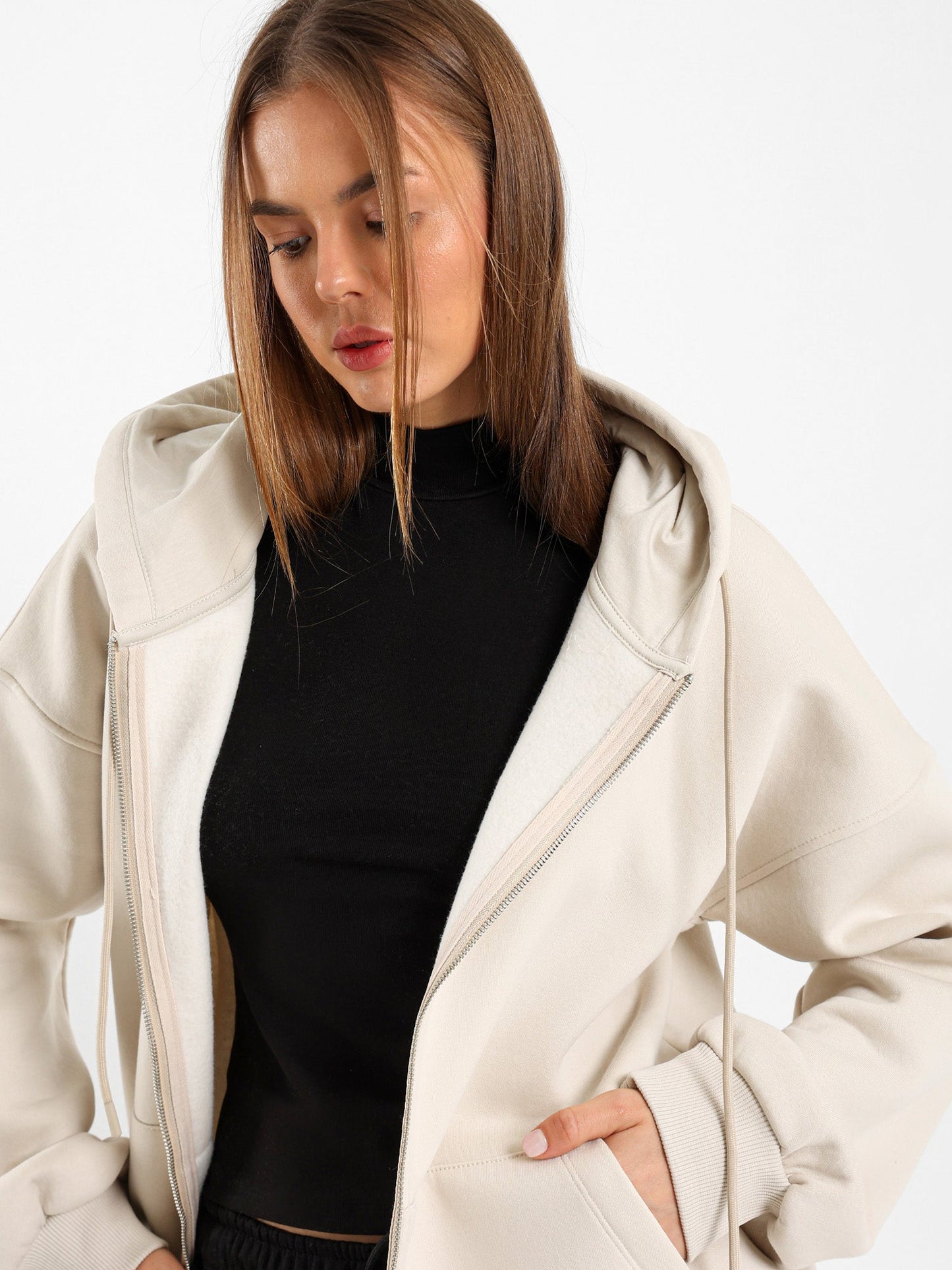 Oversized Zip Hoodie