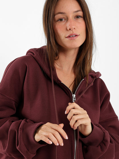 Oversized Zip Hoodie