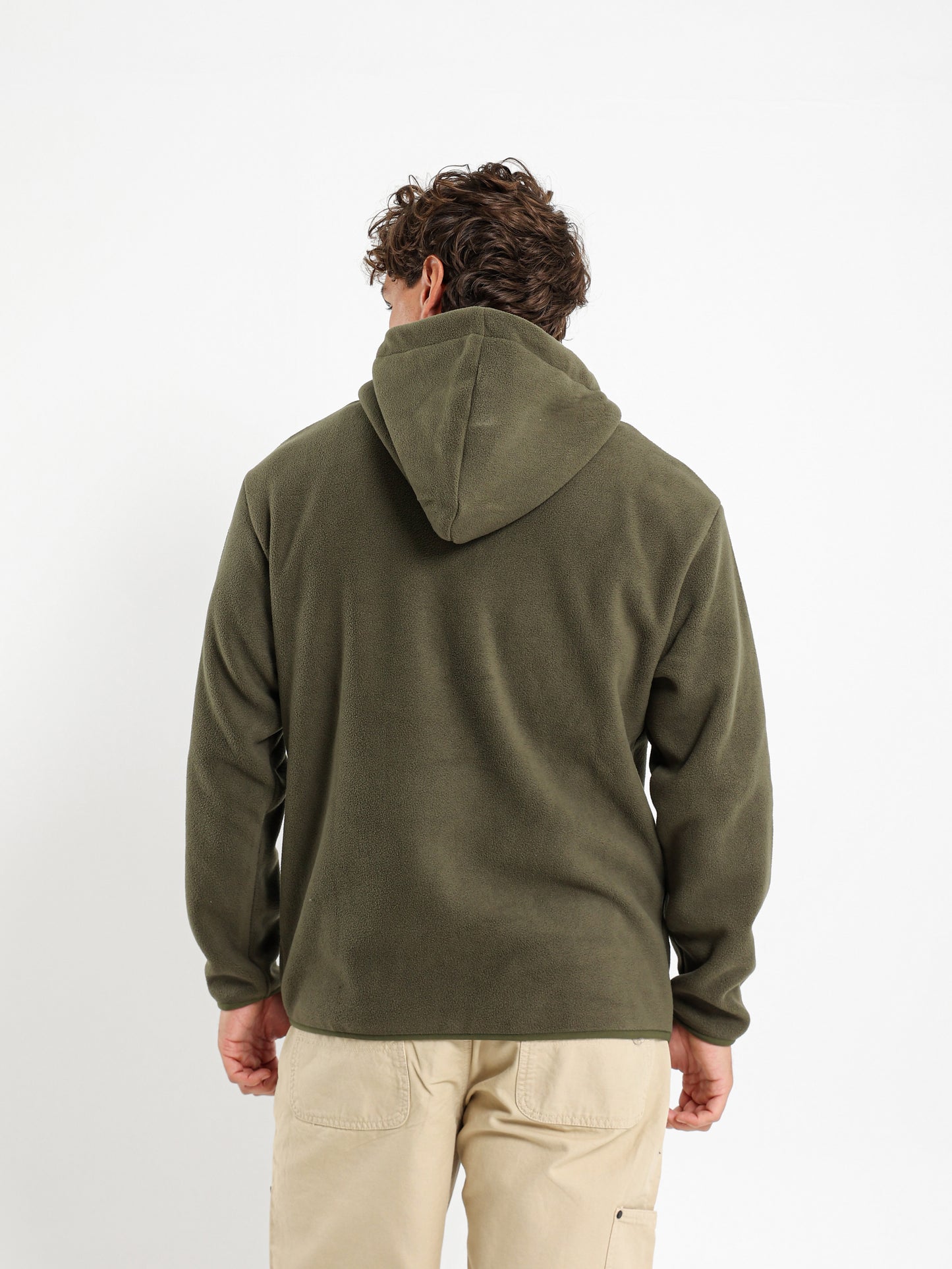 Fleece Zip Neck Hoodie