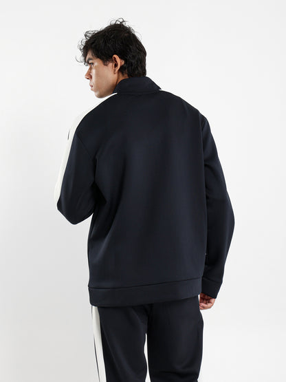 Sweatshirt with Side Contrast Tape