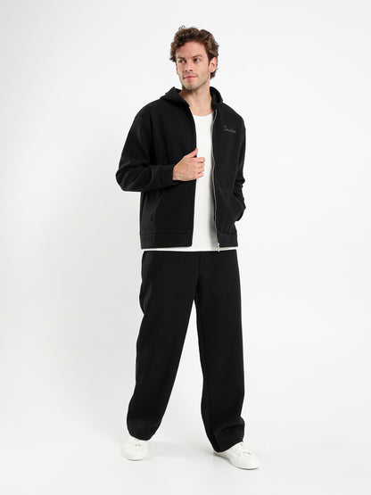 Knitted Zip-Up Hoodie