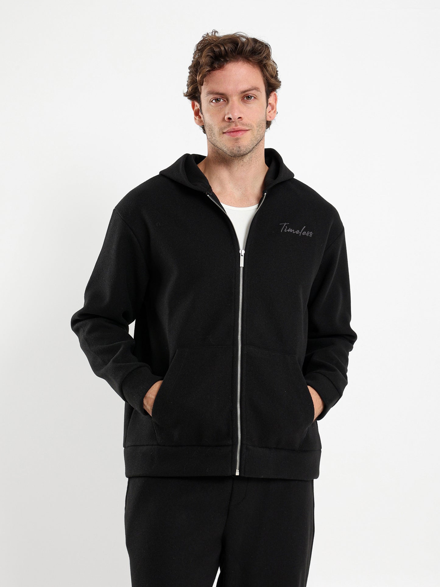 Knitted Zip-Up Hoodie