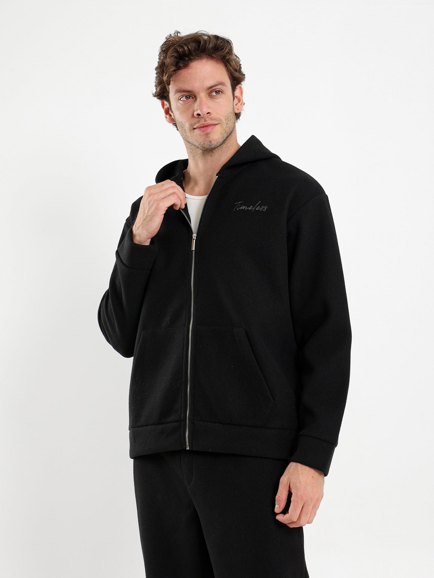 Knitted Zip-Up Hoodie