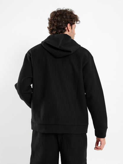 Knitted Zip-Up Hoodie