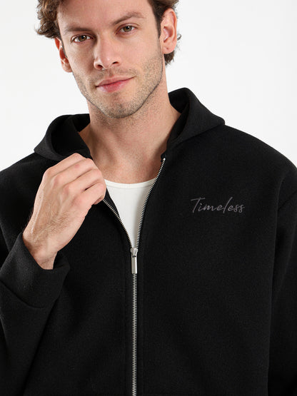 Knitted Zip-Up Hoodie