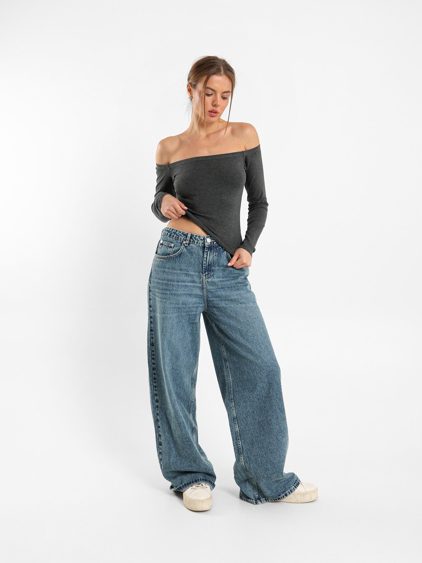 Off-Shoulder Fitted Top