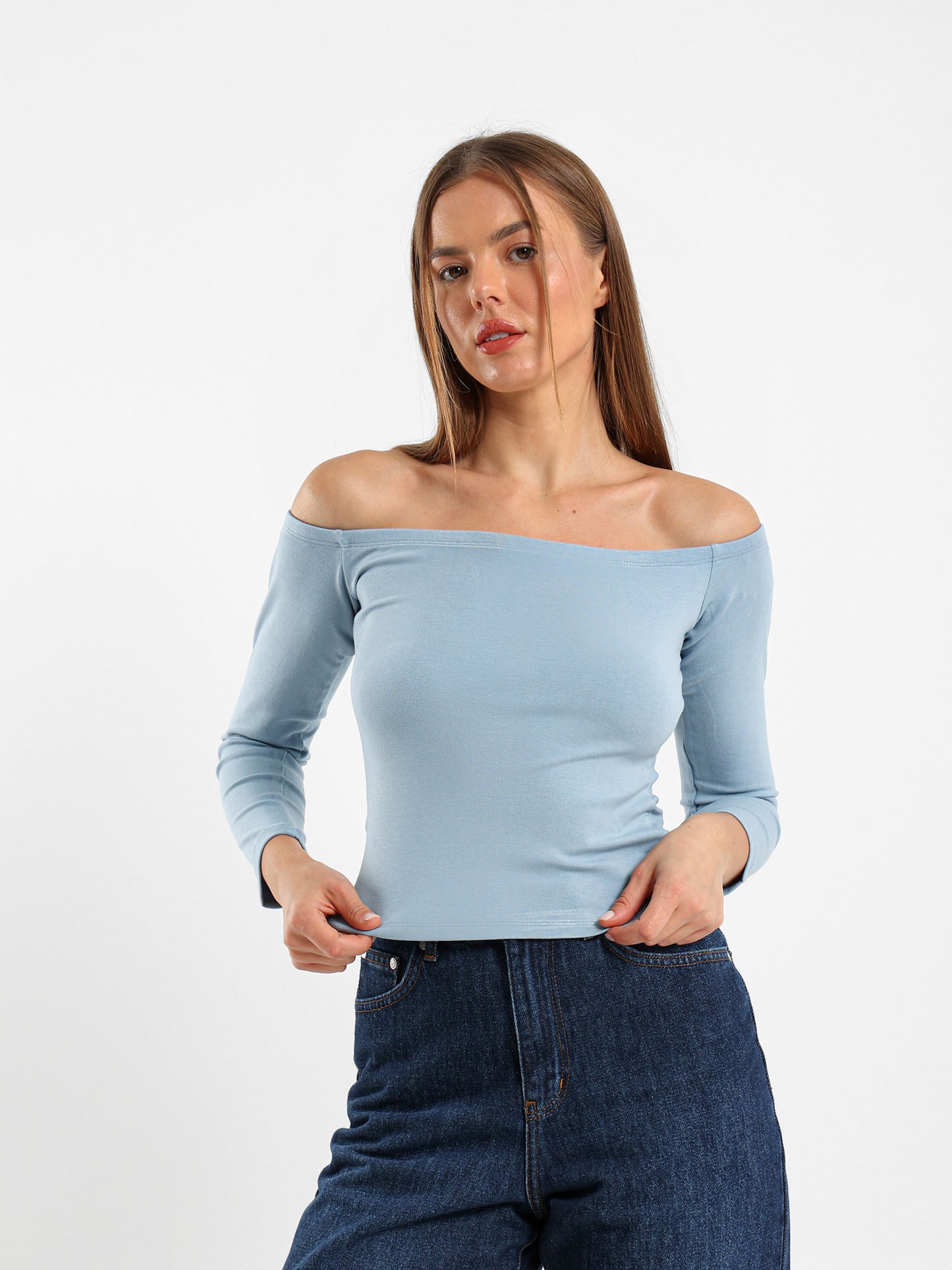 Off-Shoulder Fitted Top