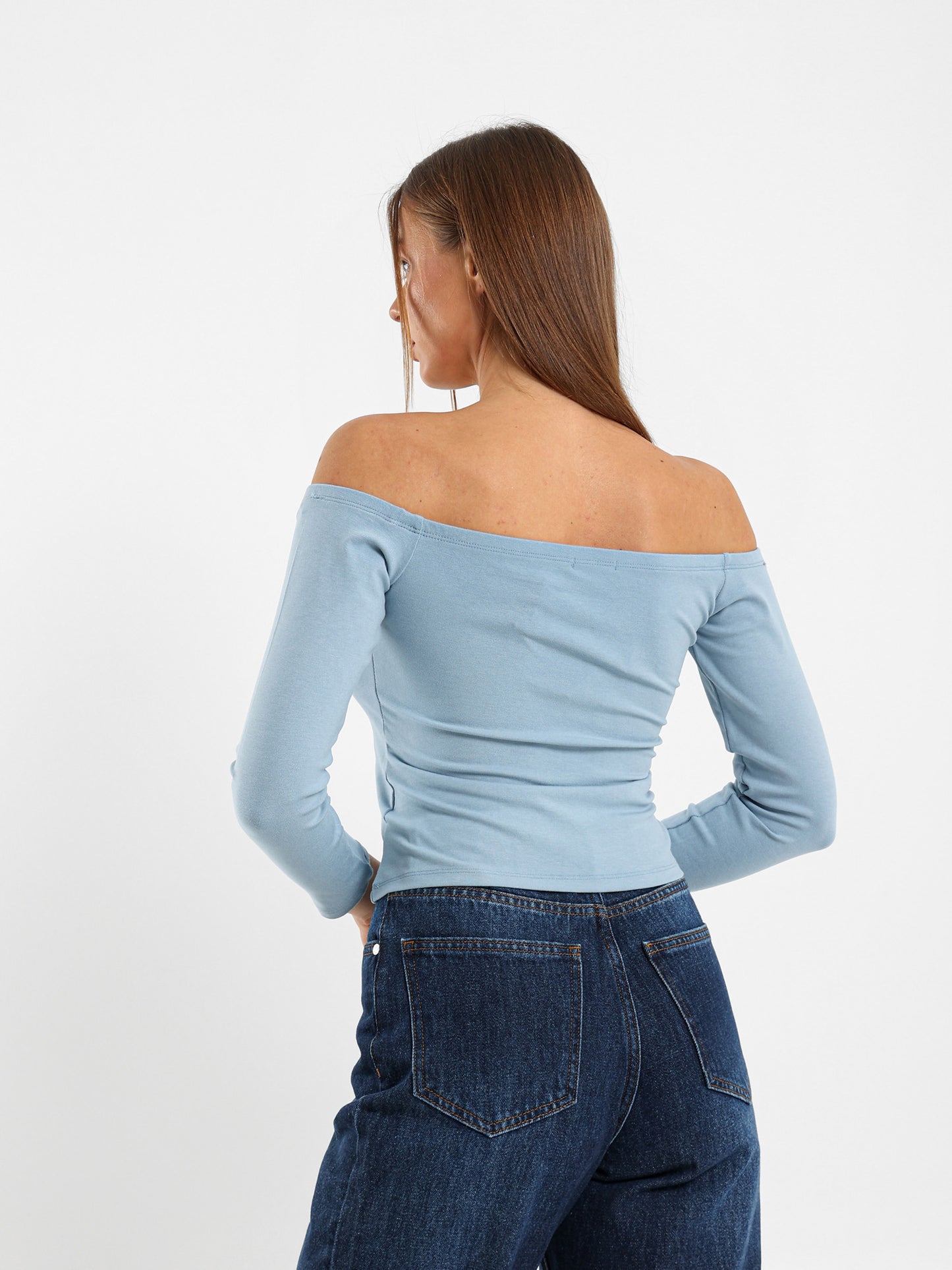Off-Shoulder Fitted Top