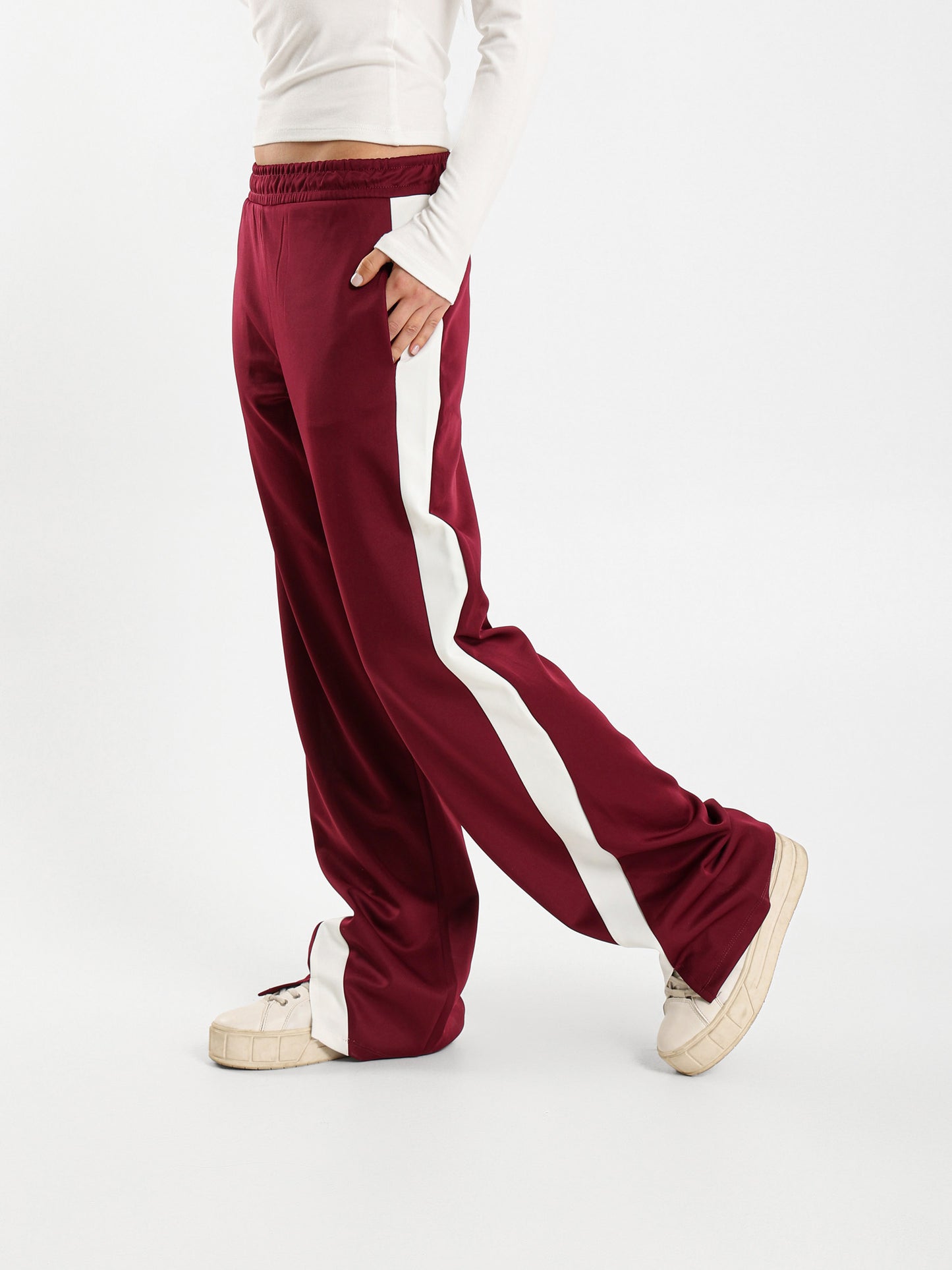 Contrast Panel Sweatpants