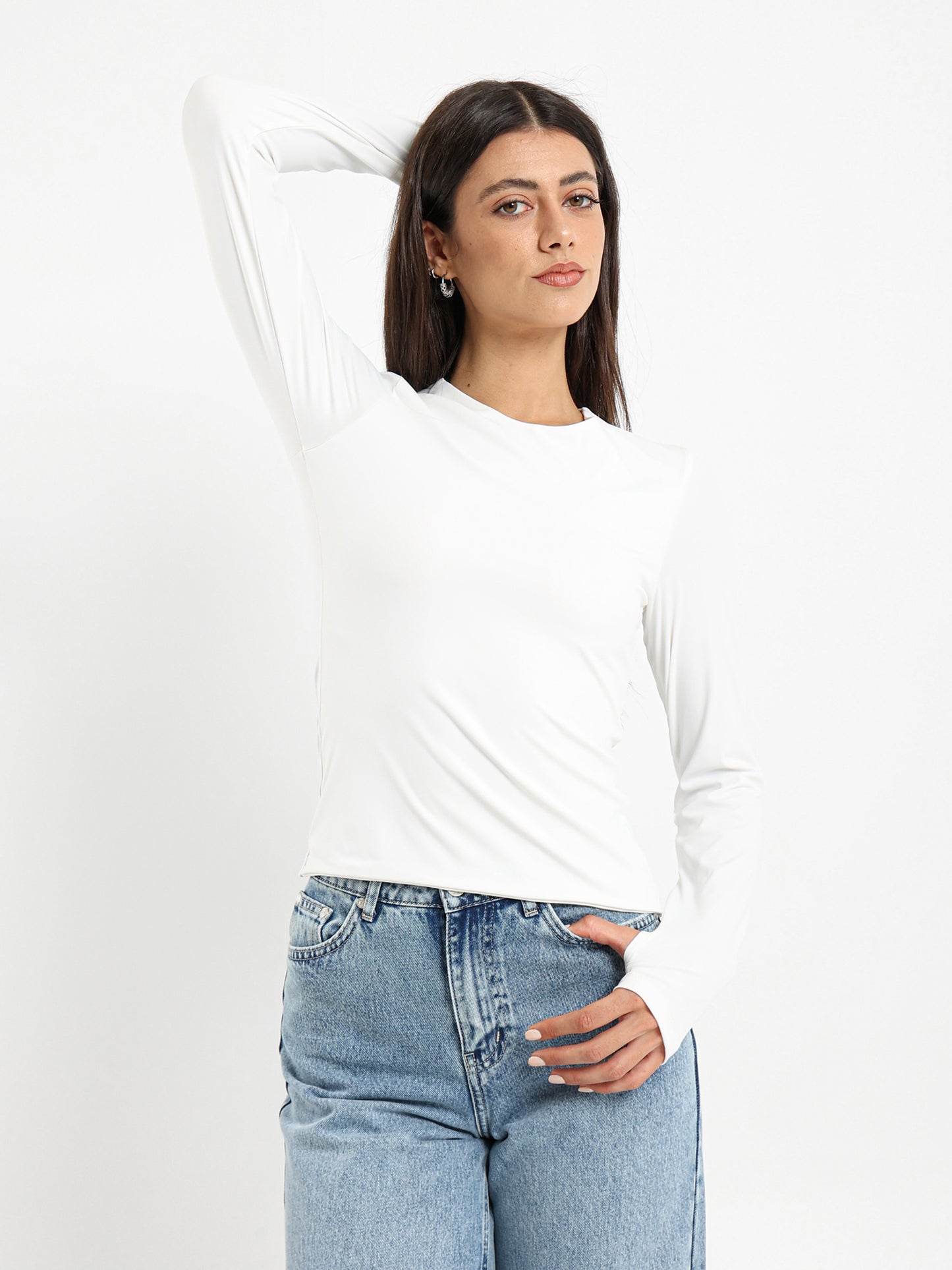 Long Sleeve Polyamide Top